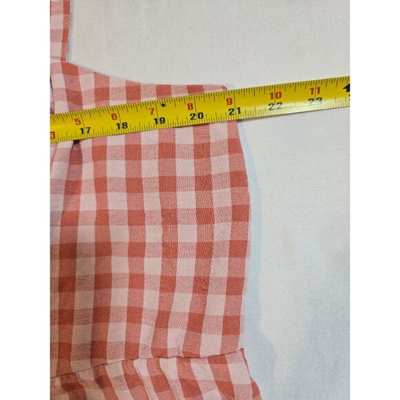 Torrid Size 2X Gingham Smocked Babydoll Tank Top Adjustable Straps New - Picture 10 of 13